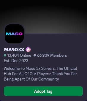 Adopt the MASO tag